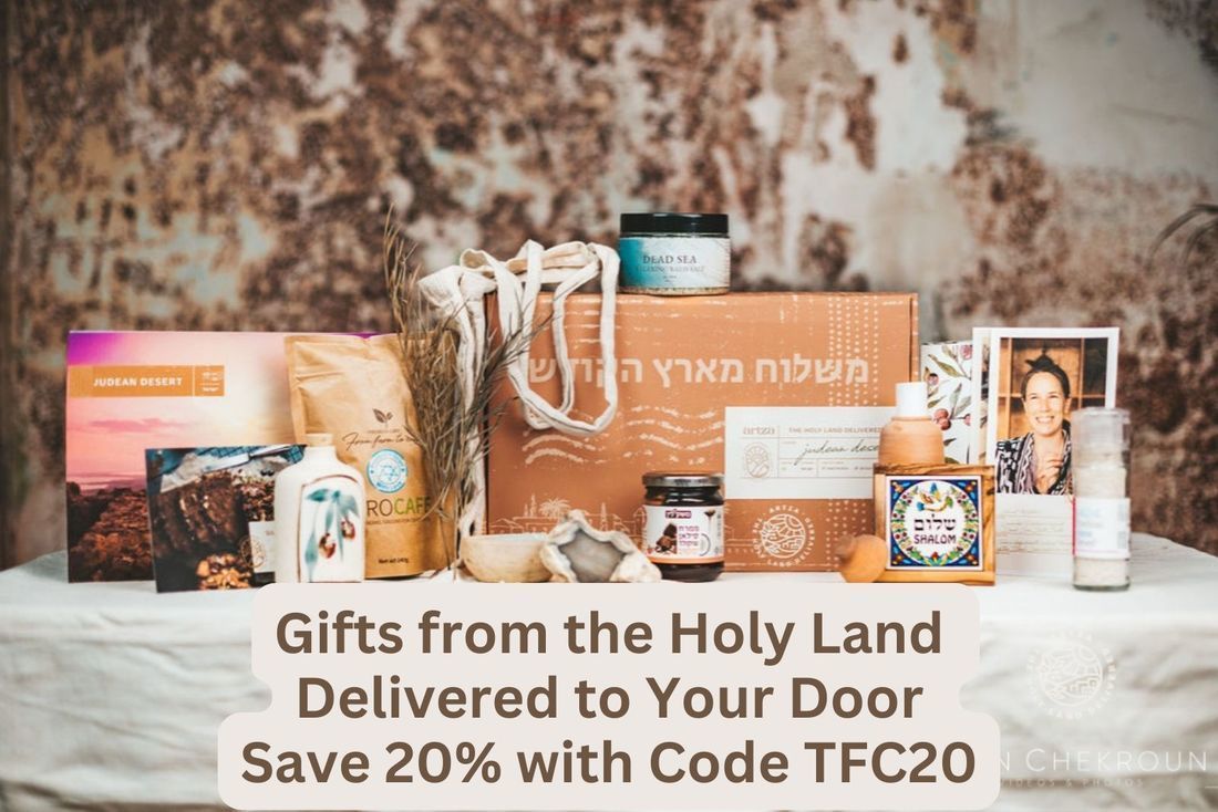 Ad for a subscription box from the Holy land